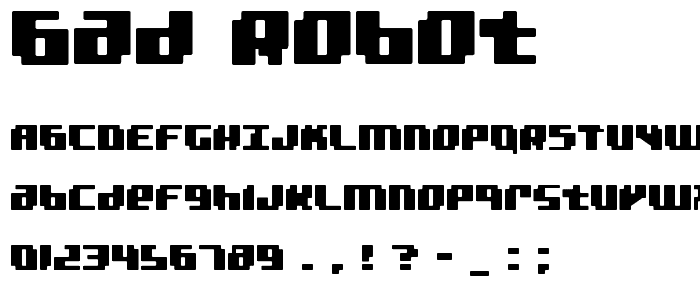 bad robot font